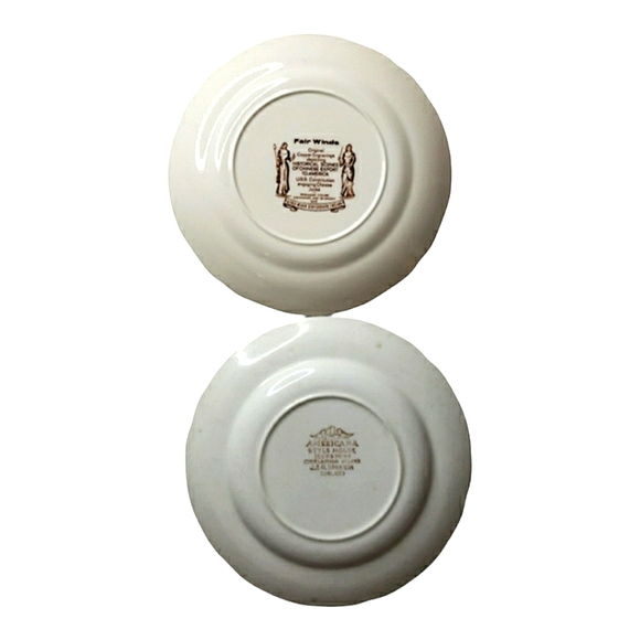 Staffordshire J Meakin USS Constitution Historical Scenes Chinese Export Comerot - Picture 6 of 9